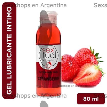 Gel estimulante sabor frutilla 80 ml